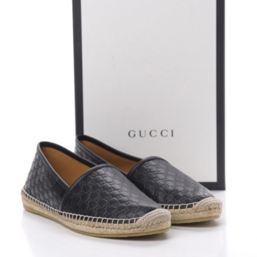 37.5 GUCCI Microguccissima Signature Espadrilles